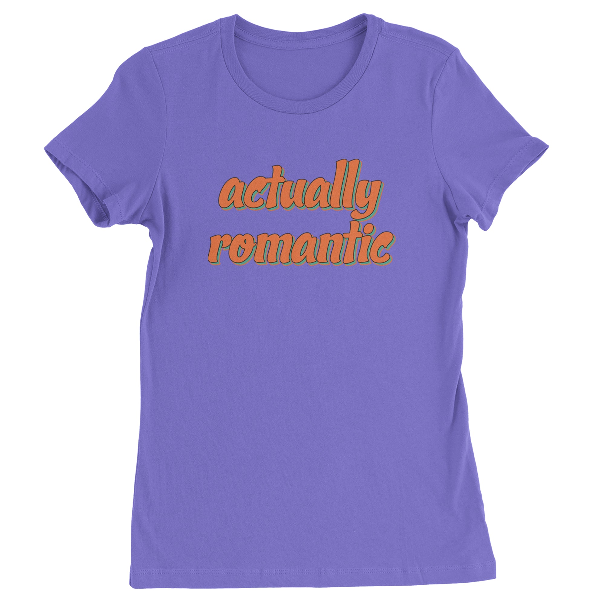 Actually Romantic Womens T-shirt Purple