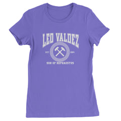 Leo Valdez Son of Hephaestus Forge Master Womens T-shirt Purple