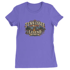 Tennessee Legend Country Music Dolly Womens T-shirt Purple