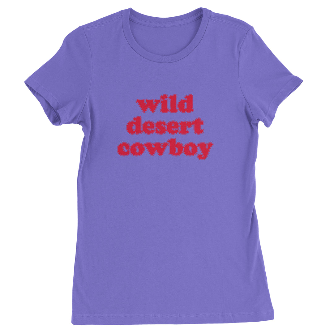 Wild Desert Cowboy Country Womens T-shirt Purple