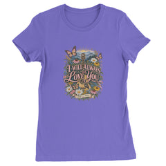 I Will Always Love You Dolly Womens T-shirt Purple