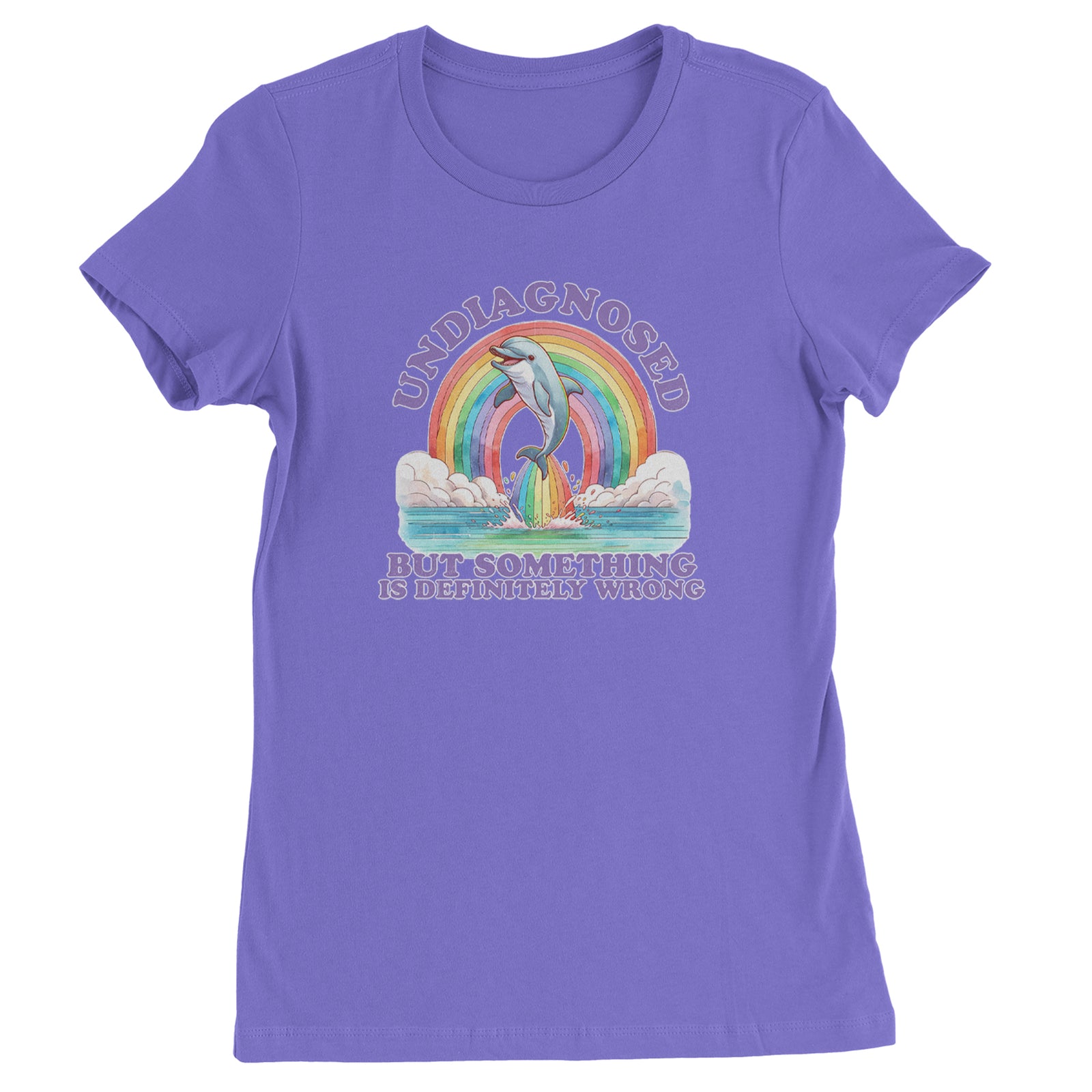 Undiagnosed But Something Is Definitely Wrong Womens T-shirt Purple