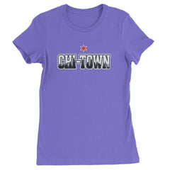 Chicago Chi-Town City Pride Womens T-shirt Purple