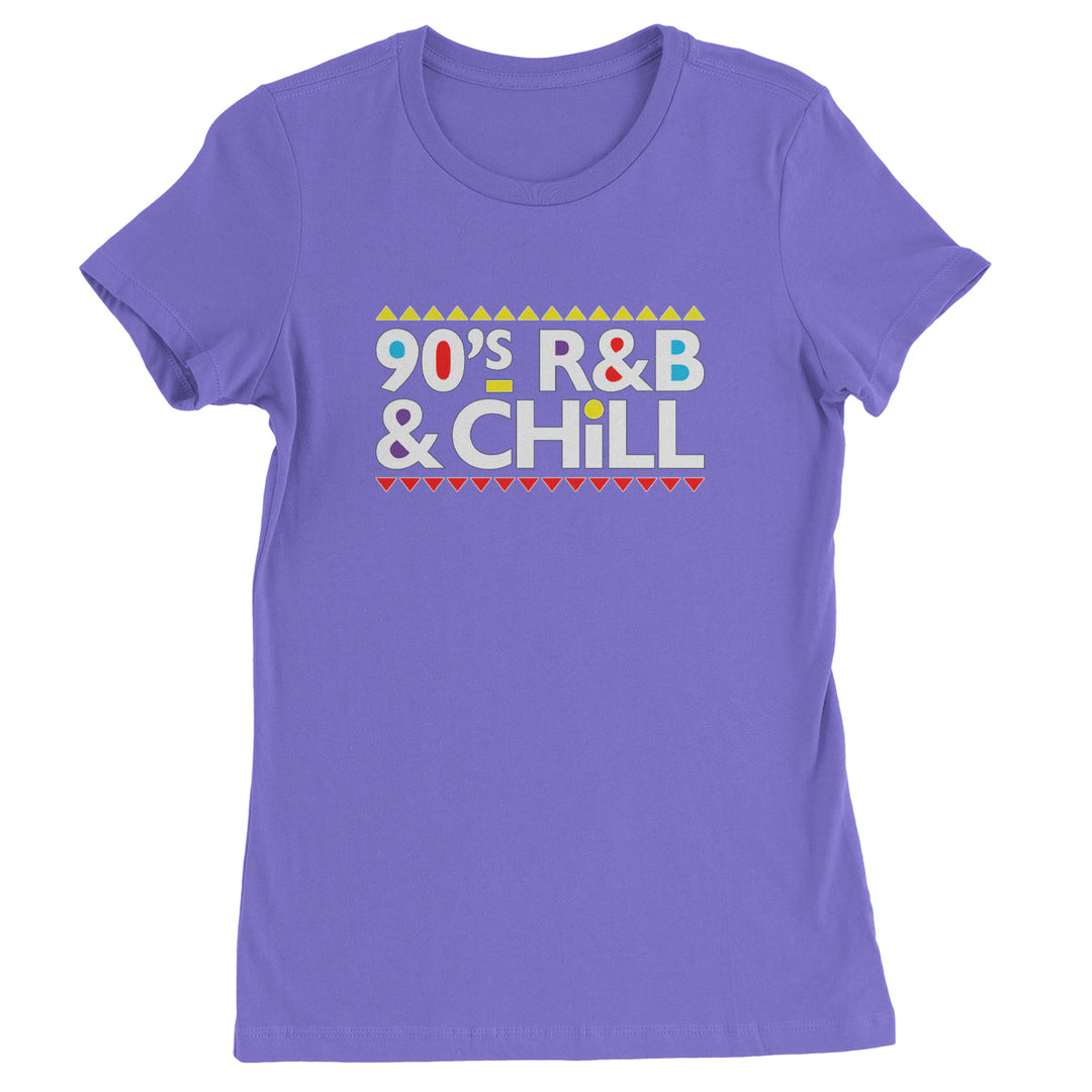 90s R&B and Chill Retro Throwback Womens T-shirt Purple