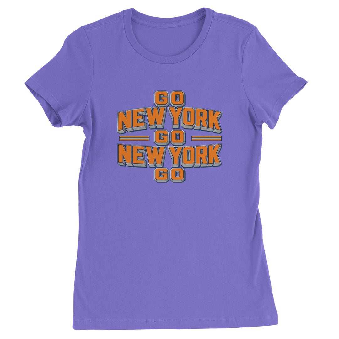 Go New York Go Basketball Womens T-shirt Purple