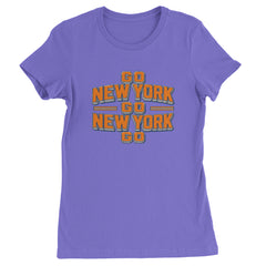 Go New York Go Basketball Womens T-shirt Purple