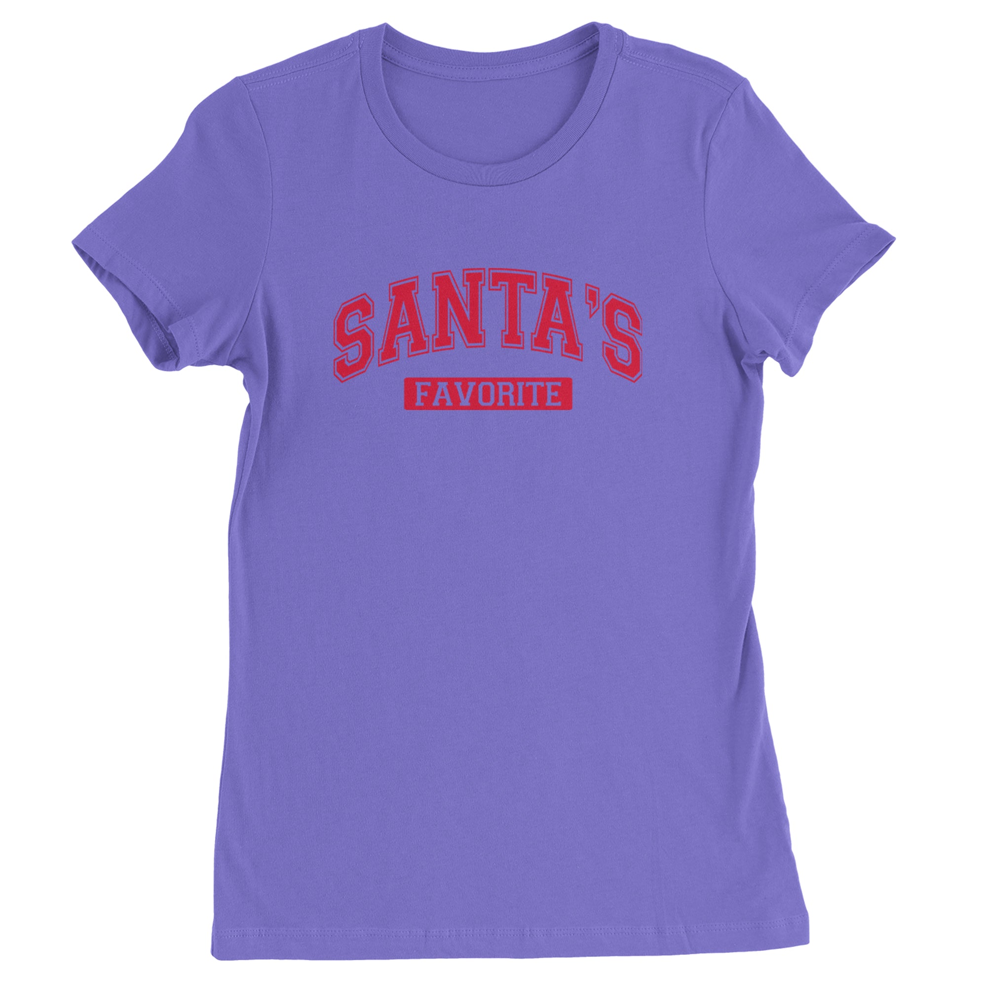 Santa's Favorite Womens T-shirt Purple