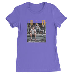 Golden Girls Thug Life Street Womens T-shirt Purple