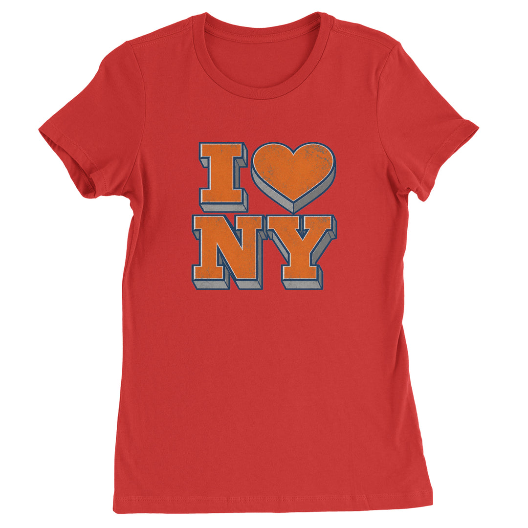 New York City Pride Heart Womens T-shirt Red