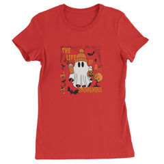 Life of a Showghoul Halloween Showgirl Vibes Womens T-shirt Red