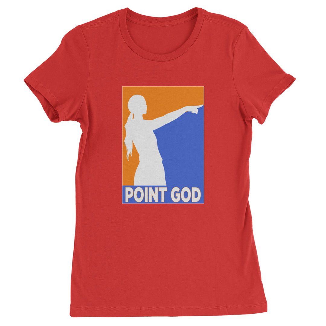 Point God Cunningham Basketball Pointing Meme  Womens T-shirt Red