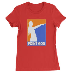 Point God Cunningham Basketball Pointing Meme  Womens T-shirt Red