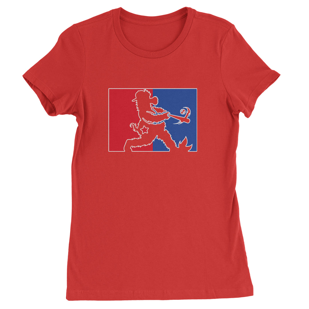 Batter Up Philly Baseball Phan Womens T-shirt Red
