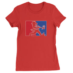 Batter Up Philly Baseball Phan Womens T-shirt Red