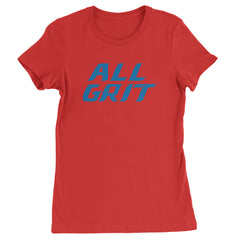 All Grit Detroit Football Womens T-shirt Red