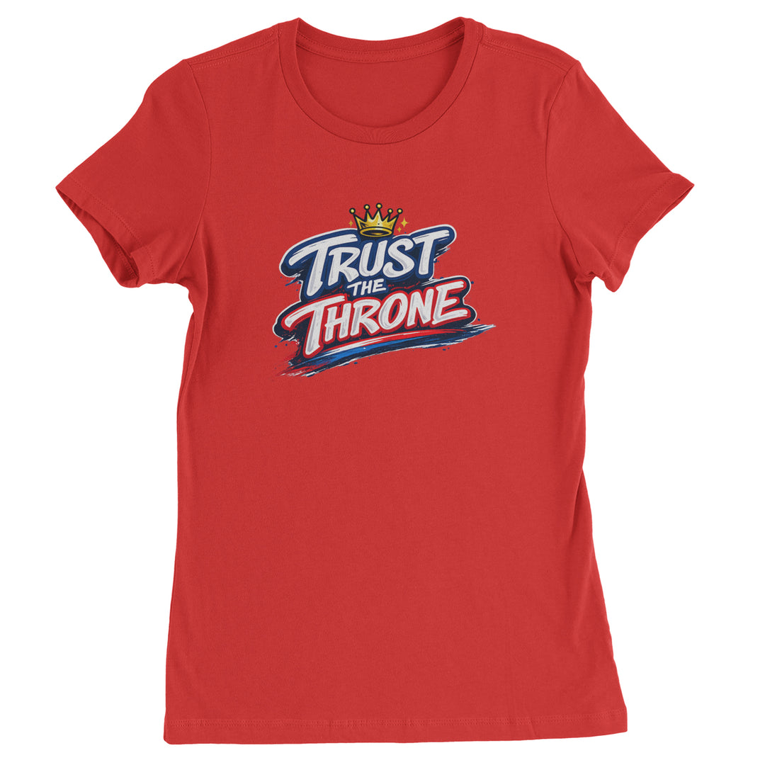 Trust The Throne Crown Philly Hoops Womens T-shirt Red