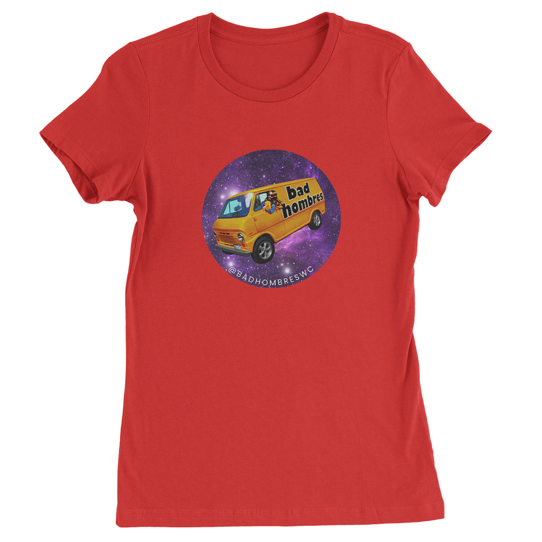 Bad Hombres Space West Chester Band Womens T-shirt Red