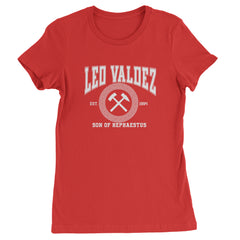 Leo Valdez Son of Hephaestus Forge Master Womens T-shirt Red