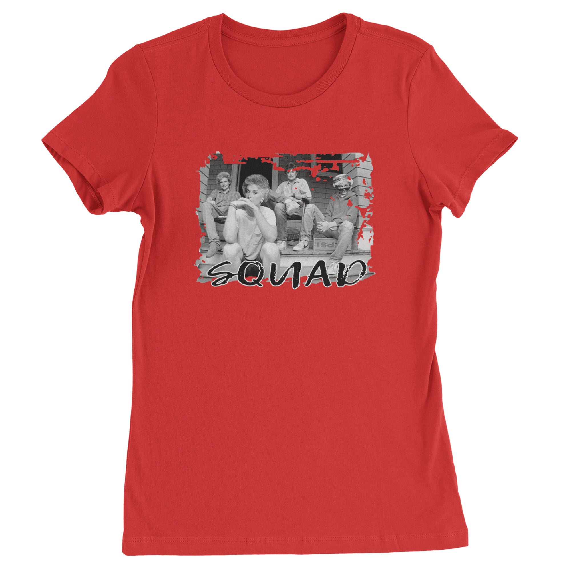 Squad Golden Girls Womens T-shirt Red