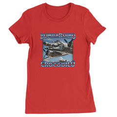 Bombardino Crocodilo Brainrot Womens T-shirt Red