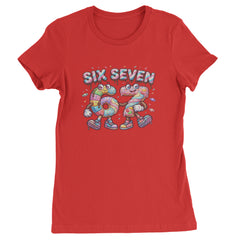 67 Candy Swirl Meme Womens T-shirt Red