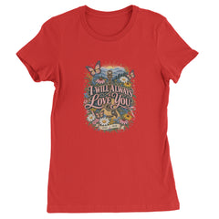 I Will Always Love You Dolly Womens T-shirt Red