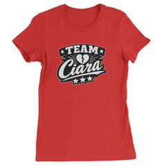 Team Ciara Scamanda Broken Heart Womens T-shirt Red