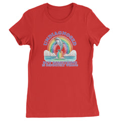 Undiagnosed But Something Is Definitely Wrong Womens T-shirt Red