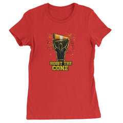 Hoist The Cone Pittsburgh Pride Womens T-shirt Red