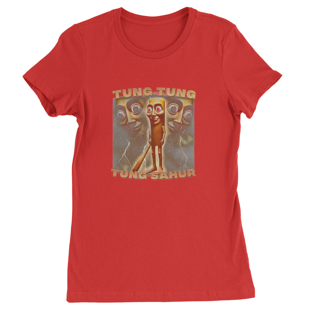 Tung Tung Tung Sahur Enforcer Womens T-shirt Red