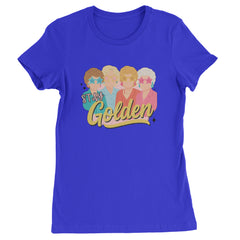 Stay Golden Girls Retro Womens T-shirt Royal Blue