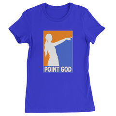 Point God Cunningham Basketball Pointing Meme  Womens T-shirt Royal Blue