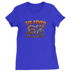 67 Lava Lightning Six Seven Meme Womens T-shirt Royal Blue
