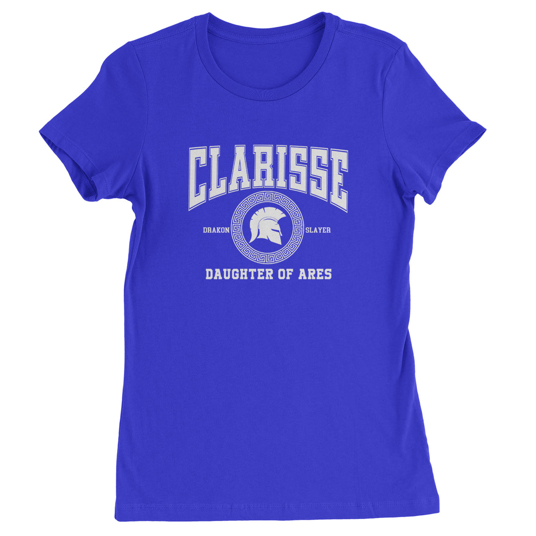 Clarisse Daughter of Ares Battle Ready Womens T-shirt Royal Blue