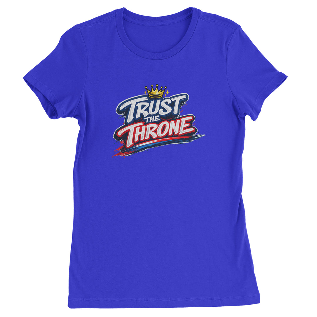 Trust The Throne Crown Philly Hoops Womens T-shirt Royal Blue