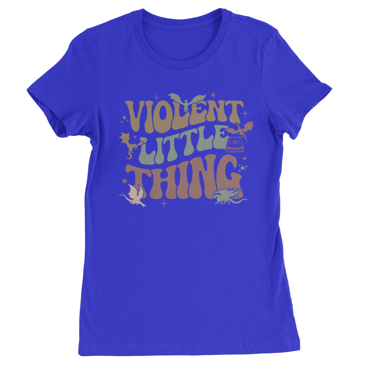 Violent Little Thing Dragon  Womens T-shirt Royal Blue