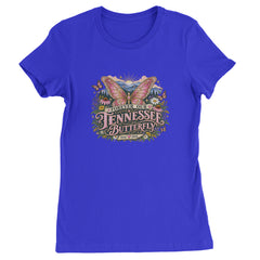 Forever Our Tennessee Butterfly Dolly Womens T-shirt Royal Blue