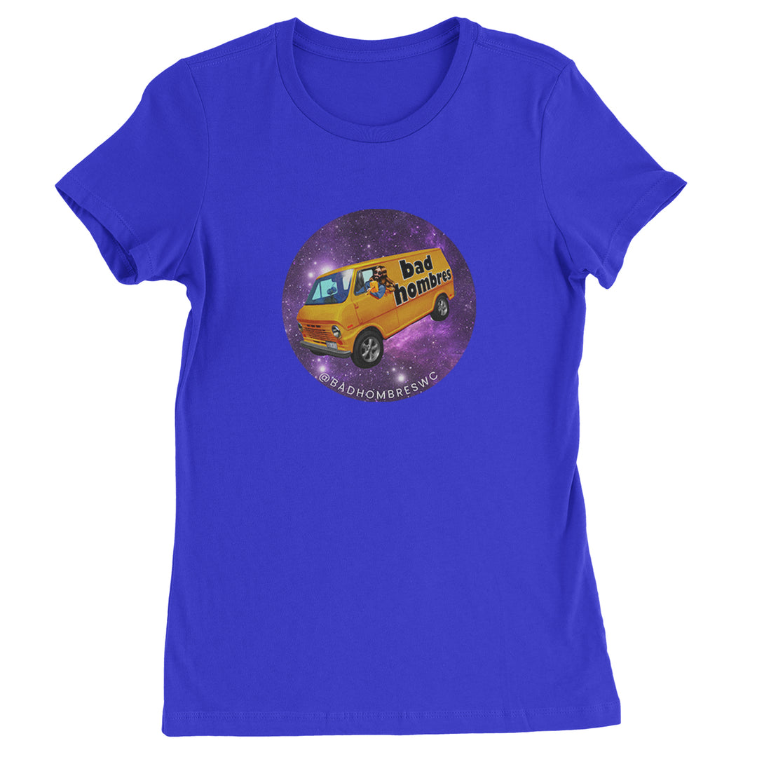 Bad Hombres Space West Chester Band Womens T-shirt Royal Blue