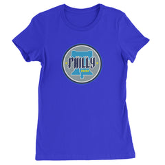 Philly Pride Liberty Bell Womens T-shirt Royal Blue