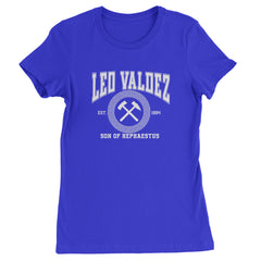 Leo Valdez Son of Hephaestus Forge Master Womens T-shirt Royal Blue