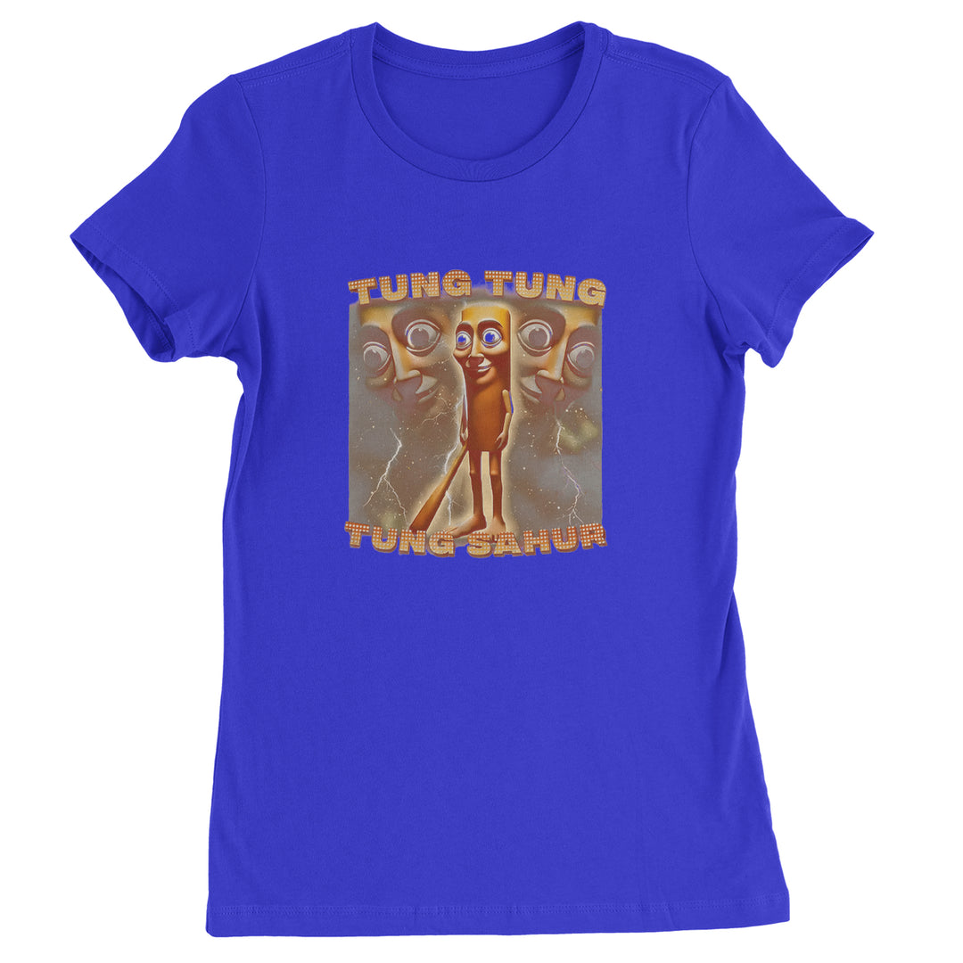 Tung Tung Tung Sahur Enforcer Womens T-shirt Royal Blue