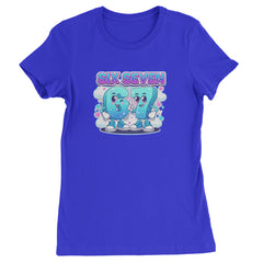 67 Six Seven Meme Kawaii Cloud Womens T-shirt Royal Blue