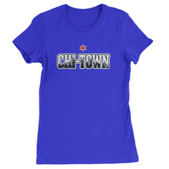 Chicago Chi-Town City Pride Womens T-shirt Royal Blue