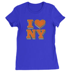 New York City Pride Heart Womens T-shirt Royal Blue