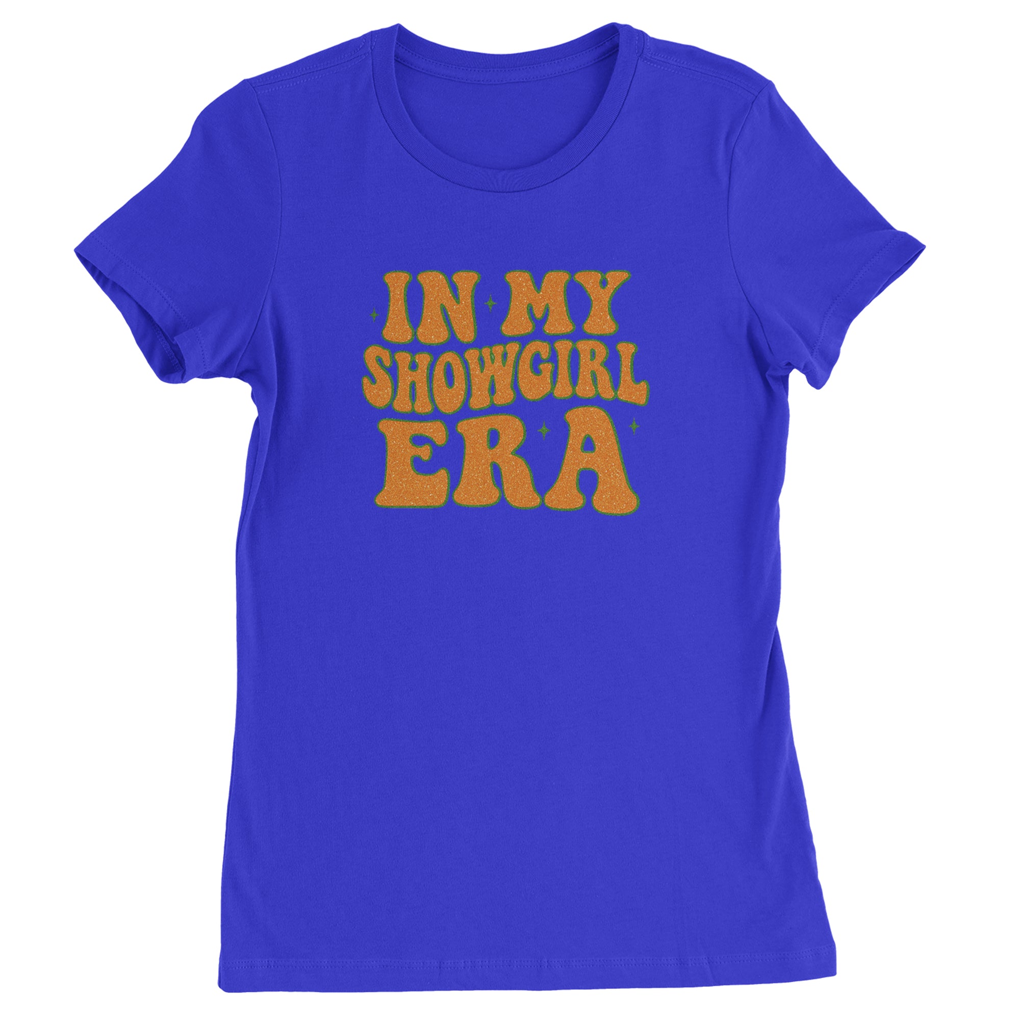 In My Showgirl Era Retro Womens T-shirt Royal Blue