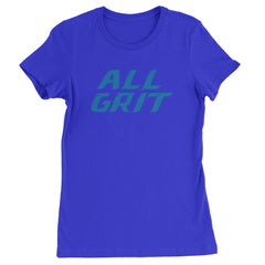 All Grit Detroit Football Womens T-shirt Royal Blue