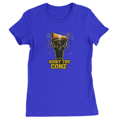 Hoist The Cone Pittsburgh Pride Womens T-shirt Royal Blue
