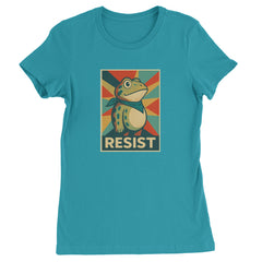 Resist Portland Protest Frog Womens T-shirt Surf