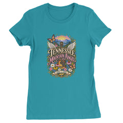 Tennessee Mountain Angel Wings Dolly Womens T-shirt Surf