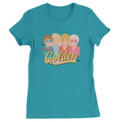 Stay Golden Girls Retro Womens T-shirt Surf